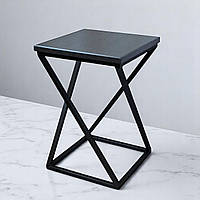 Табурет для кухні Marble лофт венге/чорний