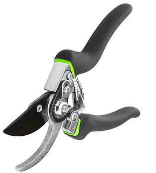 Секатор площинний Verto, тримач прогумований, антиковзкий, d 15мм, 220мм, 272гр