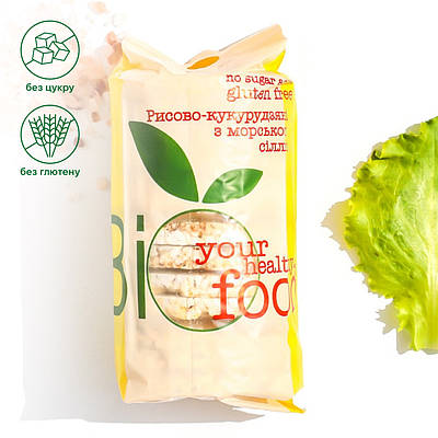 Хлібці рисово-кукрудзяні 100г Bifood