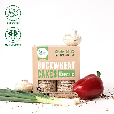Хлібці гречані з насінням конопель 220г Bifood