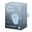 Вакуумний кліторальний стимулятор з вібрацією Satisfyer Cutie Ghost Blue, фото 6