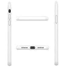 Silicone case for iPhone X/XS ( 9) white (закритий низ)