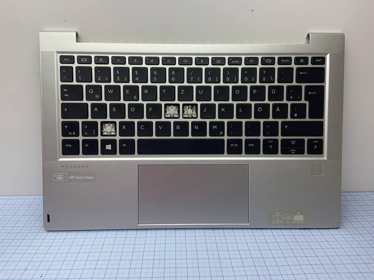 HP ProBook 635 Aero G8 Корпус C (топкейс, середня частина+ клавіатура) (6070B1839902) 3.7B б/у, фото 1