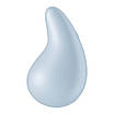 Вібратор для зовнішньої стимуляції Satisfyer Dew Drop Blue, 2 мотори, 12 режимів, м’який корпус, фото 5