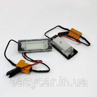 Штатна LED-підсвітка номерних знаків VW Golf Plus, Jetta VI, Passat B6, В7, Polo, Sharan, Touran, Touareg, фото 1