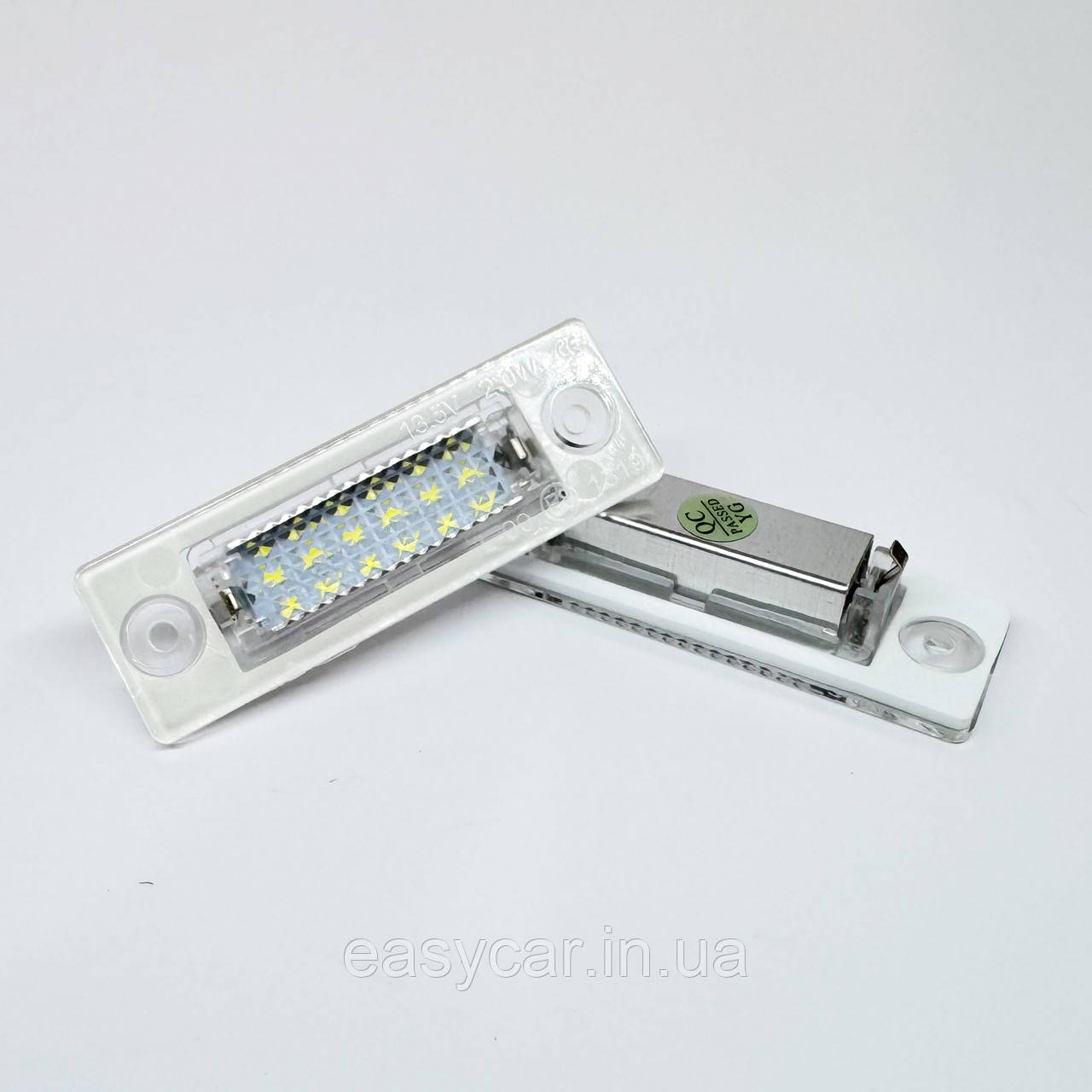 Штатна LED-підсвітка номерних знаків VW/Skoda Golf 5 Plus, Caddy, Passat, Transpiarter, Touran, Superb