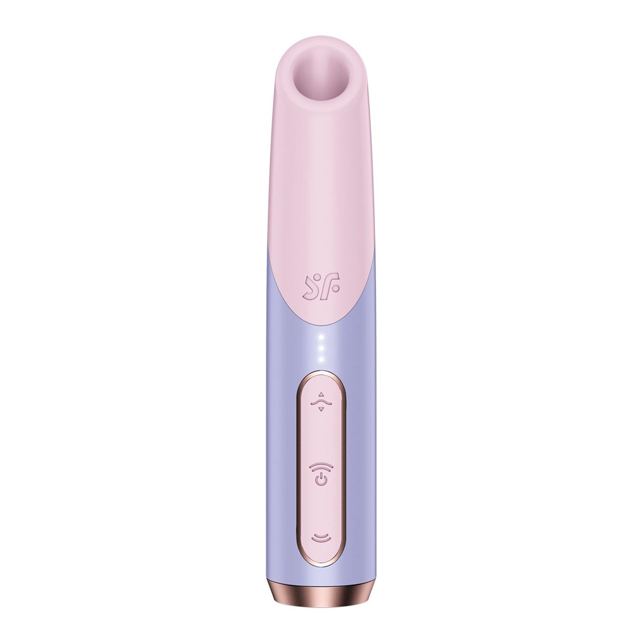 Вакуумний стимулятор Satisfyer Bold Kiss Violet, магнітна технологія 3D Air Pulse, 30 режимів роботи