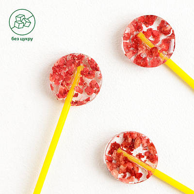 Льодяник без цукру "Полуниця" 9г Bifood