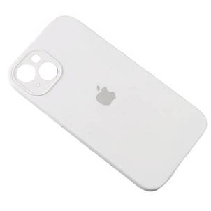 Silicone case for iPhone 14 ( 9) white (закритий низ), фото 2