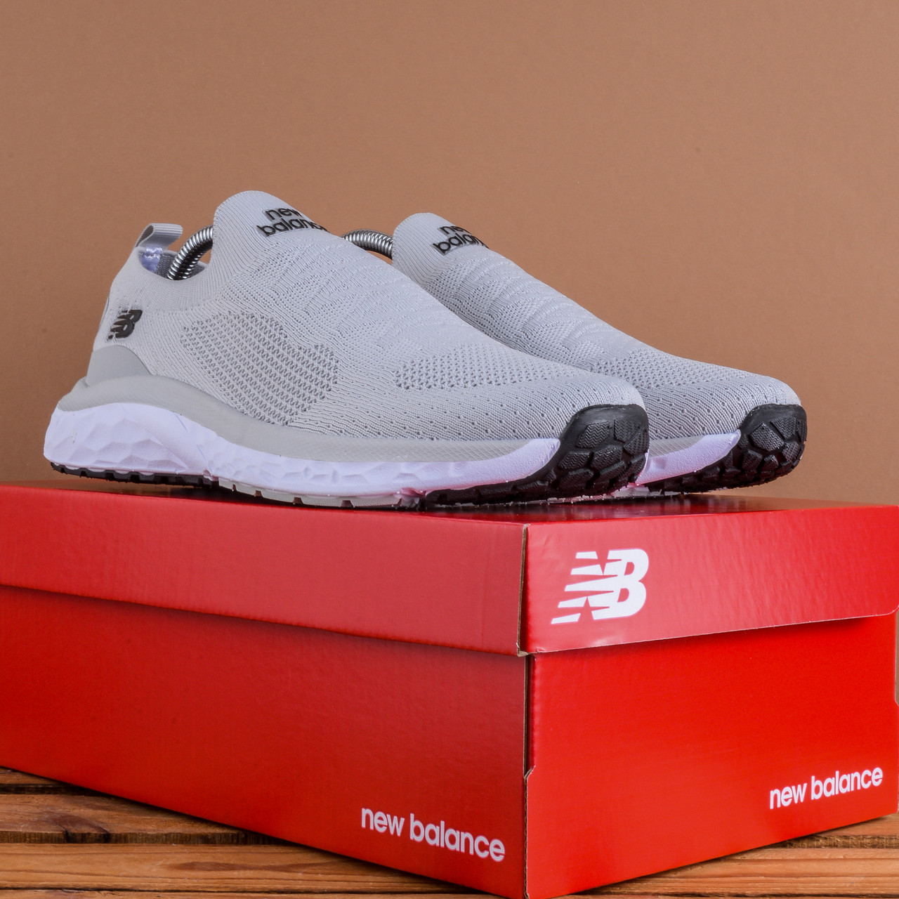 Легкі кросівки тапочки New Balance повномірні сірі