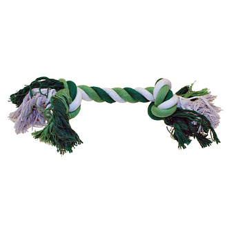 Іграшка для собак Канат грейфер зелений 2 вузли CROCI, 35.5 см