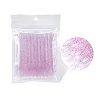 Мікробраші для брів і вій, в пакеті, різнокольорові, 100 шт