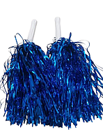 Помпони для черлідингу для дітей та дорослих 2 штуки 31 см синій