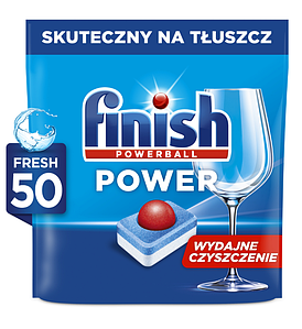 Таблетки для посудомийної машини Power All in 1 Fresh 50 шт. Finish