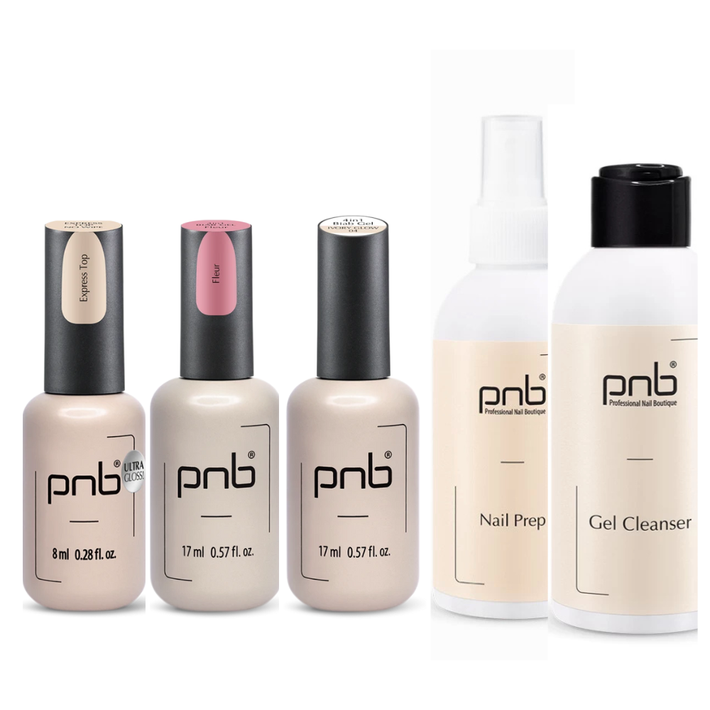Набір для покриття нігтів PNB BIAB GEL Complete Set 5 в 1