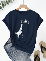 Женская футболка Мягкий материал Blue