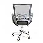 Підліткове крісло для занять Z 55 на роликах, ергономічна спинка, вертикальне блокування, колір чорний, фото 3