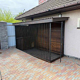 Вольєр закритий металевий 3,5*1,25 м розбірний