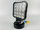 Фара квадратна (64 led діода) IP67 led chip 3030, алюмінієвий корпус, кріплення, фото 9