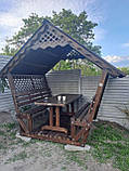 Дерев'яна альтанка, розбірна (на 8 людей) "Люкс", фото 6