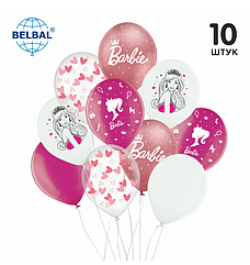 Набір кульок  Belbal 12" (30 см) "Барбі", (10 шт)