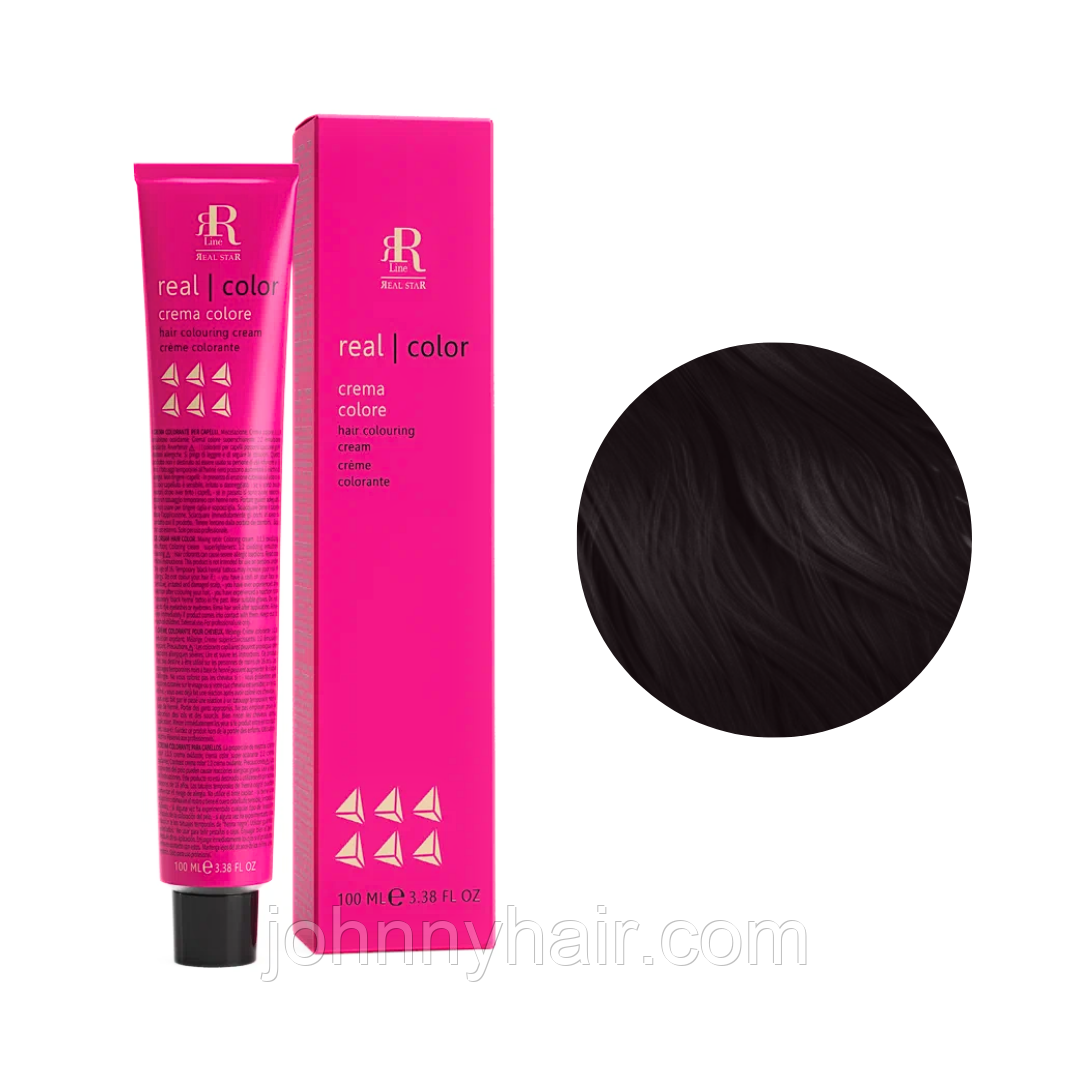 Крем-фарба для волосся RR Line №3/22 Темно коричневий 100 мл, фото 1