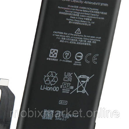 АКБ Google Pixel 7 Pro (GMF5Z) (AAAA) без лого, фото 2