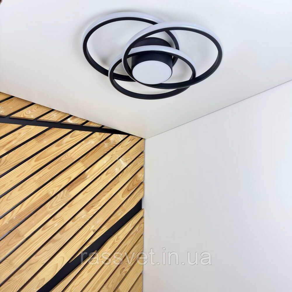 Світильник LED smart FORSAGE+пульт круг 100W 3000-5000K IP20 чорний