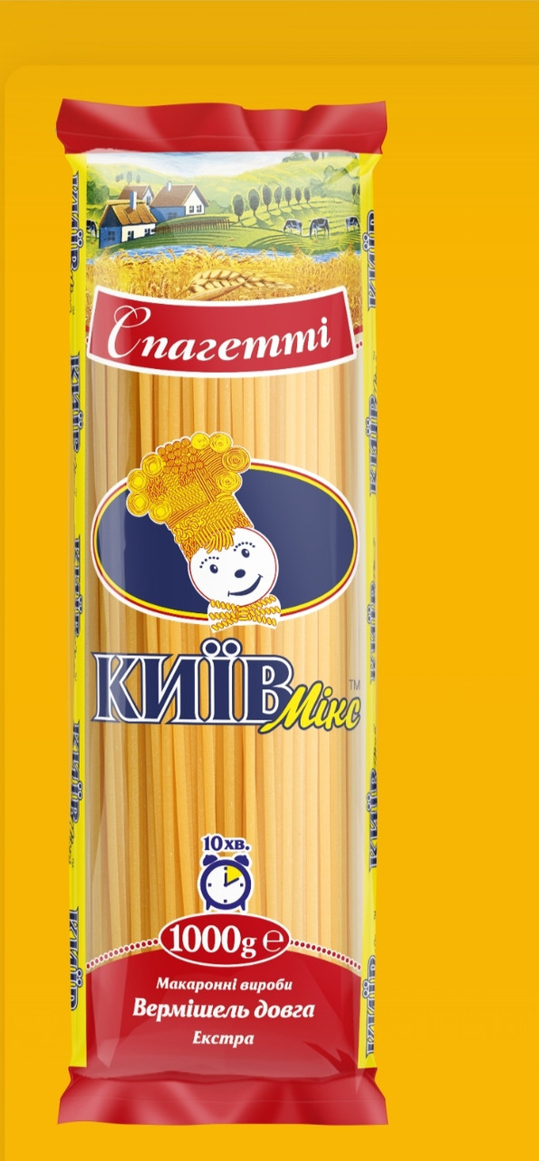 Макарони Київ мікс спагеті 1кг (10 упаковок)