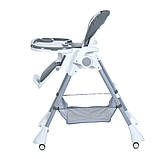 Стільчик для годування El Camino STEADY ME 1177 Storm Gray Темно-сірий, фото 3