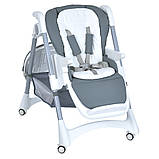 Стільчик для годування El Camino STEADY ME 1177 Storm Gray Темно-сірий, фото 4