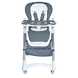 Стільчик для годування El Camino STEADY ME 1177 Storm Gray Темно-сірий, фото 5