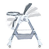 Стільчик для годування El Camino STEADY ME 1177 Storm Gray Темно-сірий, фото 6