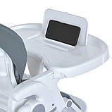 Стільчик для годування El Camino STEADY ME 1177 Storm Gray Темно-сірий, фото 7