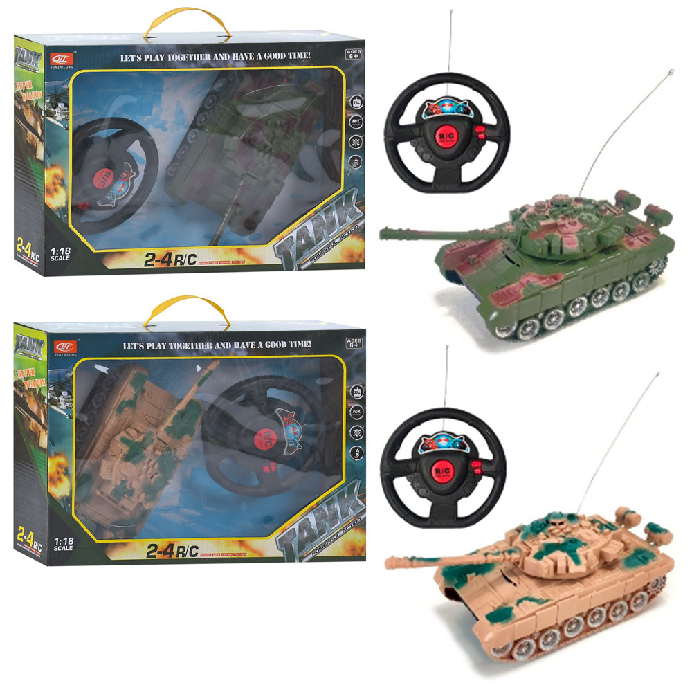 Танк на радіокеруванні (1:18, на бат-ку, у коробці) 390-2, фото 1
