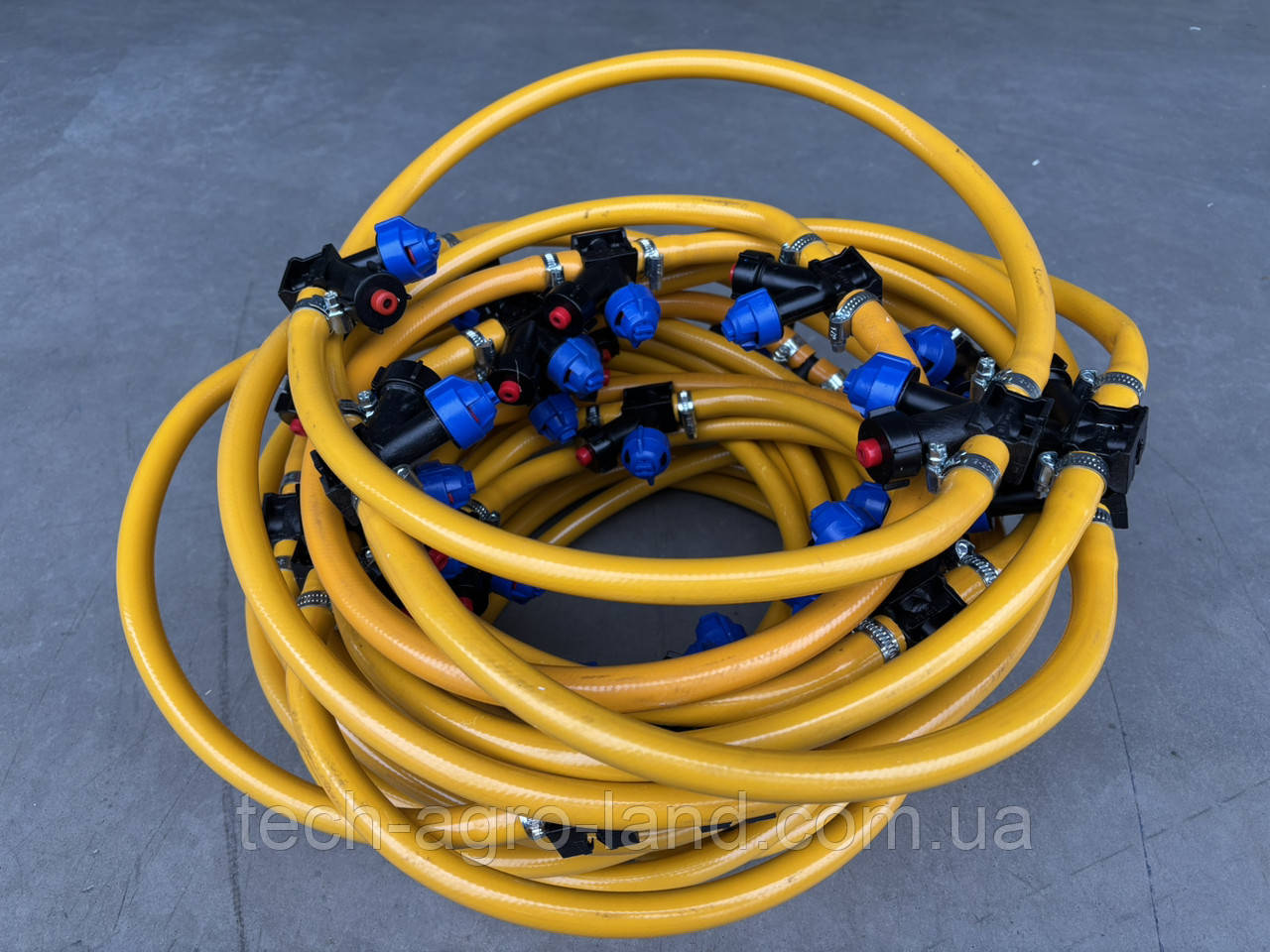 Шланг 12 м для обприскувача з форсунками на крило штангу комплект