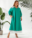 Сукня з білим мереживом в кольорах 9284, фото 2