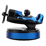 Автомобільний ароматизатор Airplane (Ocean) на сонячній батареї, синій, фото 4