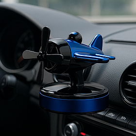 Автомобільний ароматизатор Airplane (Ocean) на сонячній батареї, синій