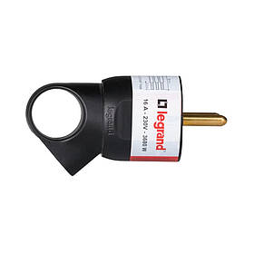 Legrand Вилка 2к+З 16а Чорна 50194 50194