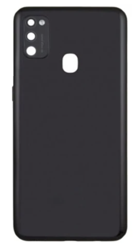 Задня кришка для Samsung M215F Galaxy M21/M307F, чорна, Raven Black, оригінал (54) + скло камери, фото 1