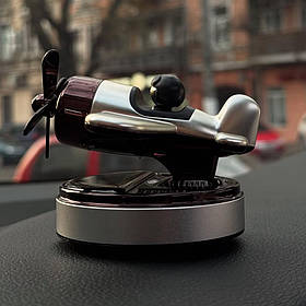 Автомобільний ароматизатор Airplane Silver на сонячній батареї, сріблястий