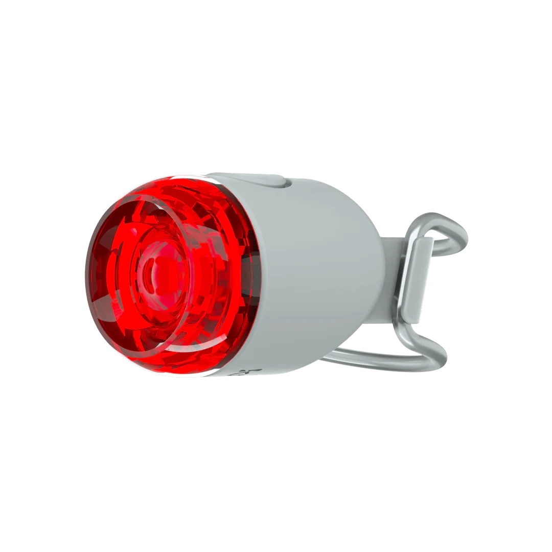 Мигалка задня для велосипеда з акумулятором водостійкий велоліхтар Knog Plug Rear 10 Lumens Grey