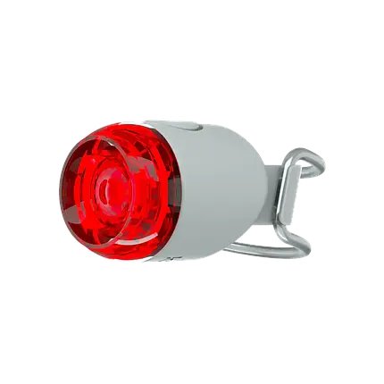 Мигалка задня для велосипеда з акумулятором водостійкий велоліхтар Knog Plug Rear 10 Lumens Grey, фото 1