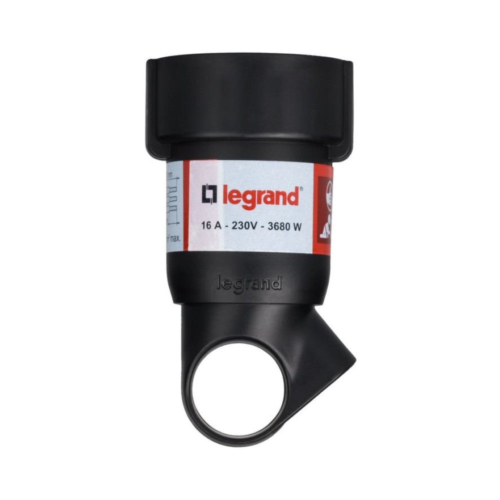 Legrand Розетка 2К+З чорна 050195