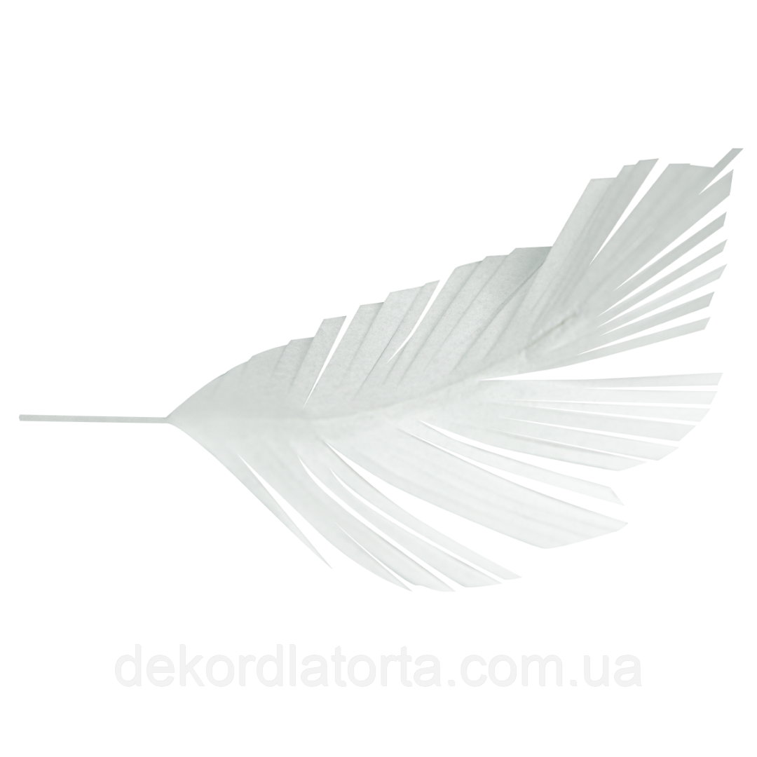 Вафельний декор пір’їнка 15см