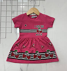 Дитяче плаття з коротким рукавом Розміри: 2,3,4,5 років (38065)