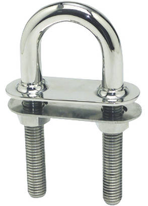 Рим-болт U-подібний Deluxe, 100/122/167 мм, неіржавка сталь, Osculati., фото 2