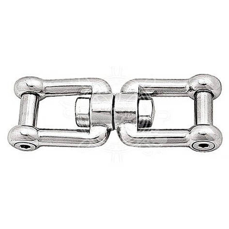 Вертлюг якірний, високоміцний, такелажна скоба / такельна скоба потайний палець, 6/8/10 мм, неіржавка, фото 1