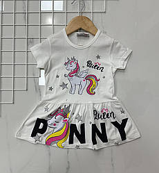 Плаття з поняшкою для дівчинки Розміри: 2,3,4,5 років (38067-1)